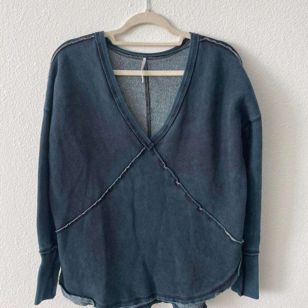 Free People Crewneck Women S Oversized Boho Indie Loungewear Casual Long Sleeve